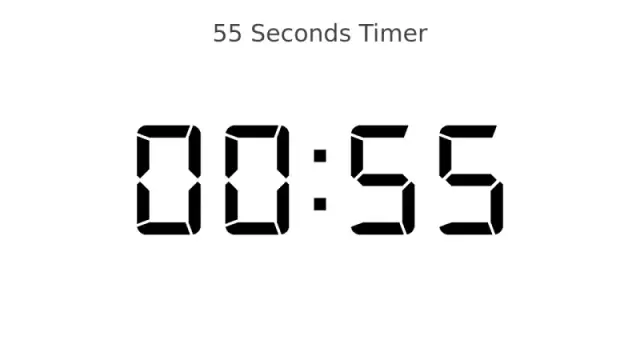 Digitaler Uhr 55 Sekunden Countdown Timer | PPT Design