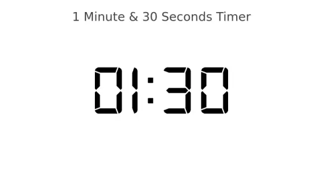 Digitaler 90-Sekunden-Countdown-Timer | Timer | PPT Design