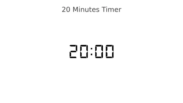 Digitaler LCD 20-Minuten-Countdown-Timer | PPT Design