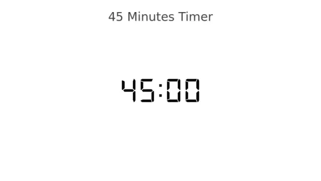 45 Minuten Digitaler Countdown-Timer | Timer | PPT Design