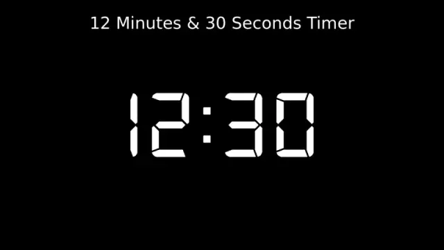 Weißer Digitaluhr-Timer-Display | Timer | PPT Design