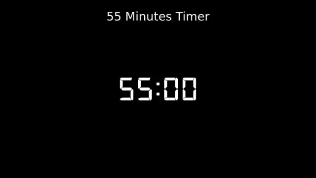 55 Minuten Digitaler Uhr Timer | Timer | PPT Design