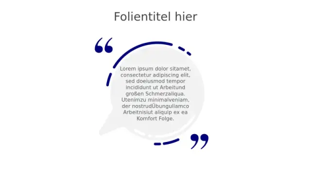 Kurven-Anführungszeichen Textblock Layout | PPT Design