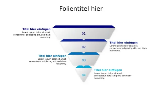 Vierstufiger Umgekehrter Pyramiden-Trichter | PPT Design
