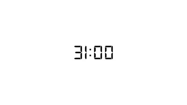 Digitaler Countdown-Timer 31 Minuten | Timer | PPT Design