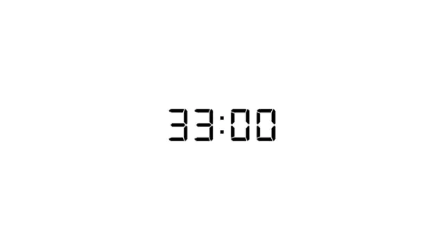 Digitaler Uhr 33 Minuten Countdown Timer | PPT Design