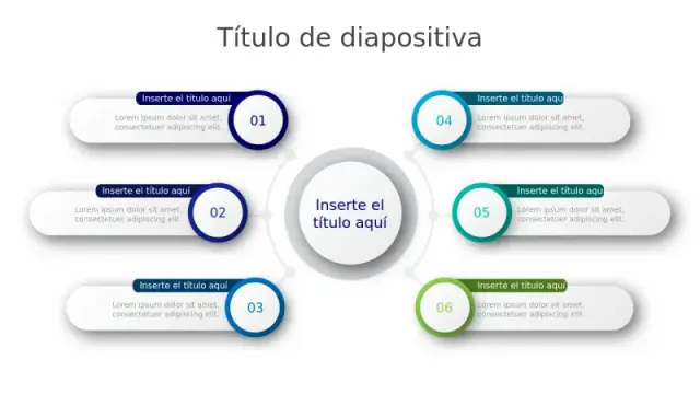 Diseño de Infografía de Hub y Radio de Seis Puntos