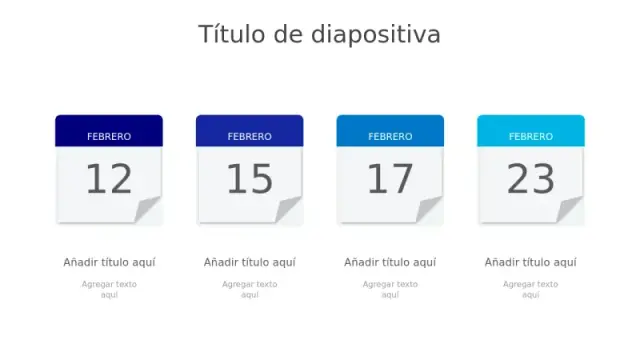 Diseño de Calendario de Días de Febrero con Gradiente