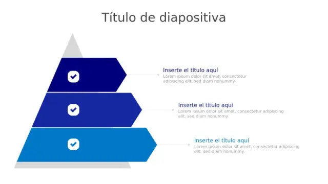 Infografía de Pirámide de Proceso en 3 Pasos