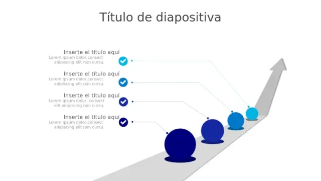 Infografía de Hito de Flechas de Crecimiento de Cuatro Pasos