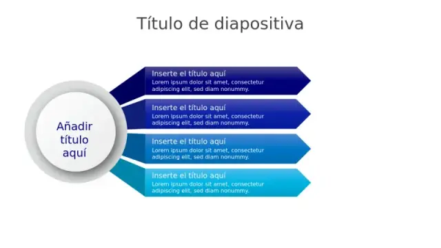 Diagrama de Flechas de Cuatro Ramas con Hub Central