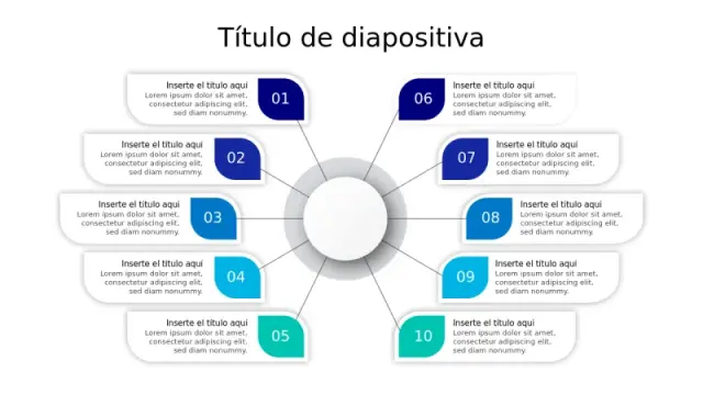 Diseño de Infografía Circular de 10 Puntos