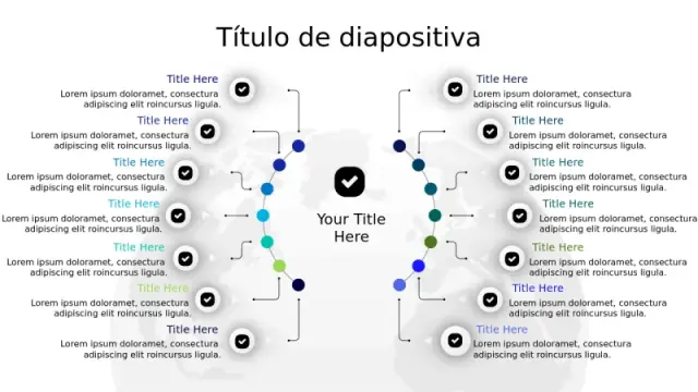 Mapa Mental de Ramificación de Proceso de 14 Pasos