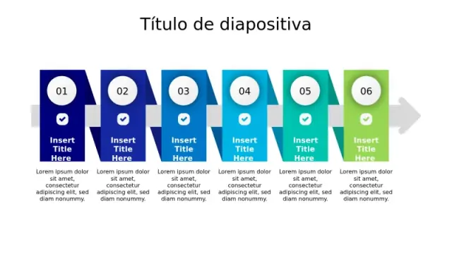 Diagrama de Flujo de Proceso Lineal de 6 Pasos | PPT Design