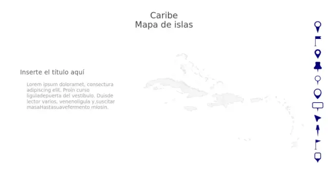 Mapa Regional de las Islas del Caribe con Marcâ€¦ | PPT Design