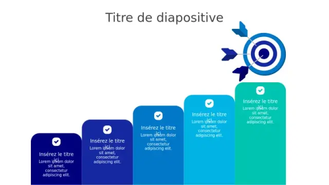 Graphique à Barres en 5 Étapes pour l'Atteinteâ€¦ | PPT Design