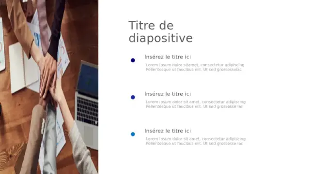 Mise en page à puces à trois points sur chemin… | PPT Design