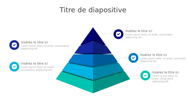 Infographie de Pyramide Hiérarchique 3D à Cinq Niveaux