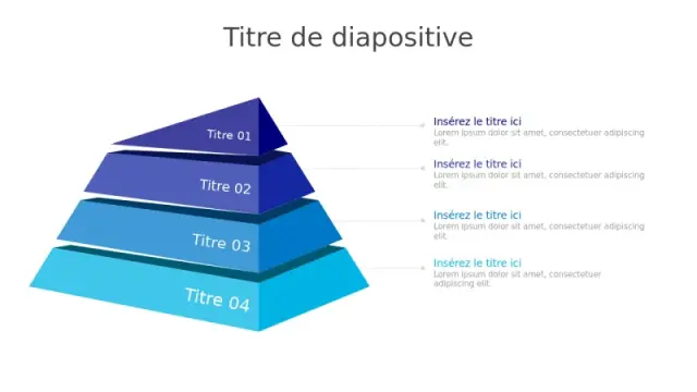 Diagramme Pyramidale 3D de Hiérarchie à Quatreâ€¦ | PPT Design
