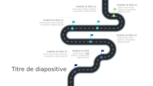 Infographie de chemin sinueux en 6 étapes | PPT Design
