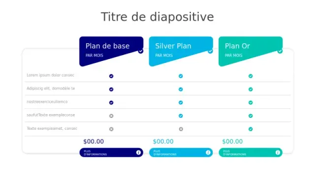 Modèles PowerPoint Plan tarifaire | Diapositives Plan tarifaire ...