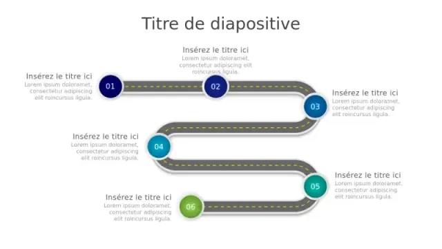 Infographie de Feuille de Route en 6 Étapes | PPT Design