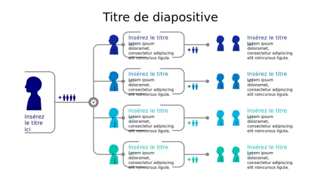 Diagramme de Hiérarchie des Employés en 4 Étapâ€¦ | PPT Design