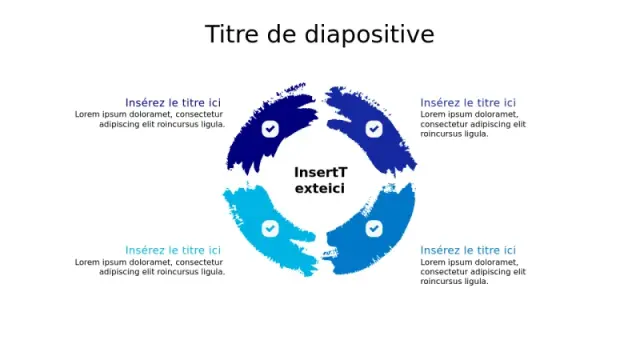Infographie Circulaire en Quatre Étapes avec Pâ€¦ | PPT Design