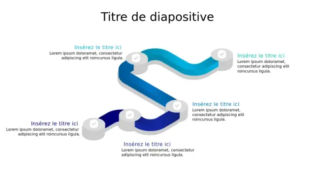 Infographie de Feuille de Route en Ruban 3D à … | PPT Design
