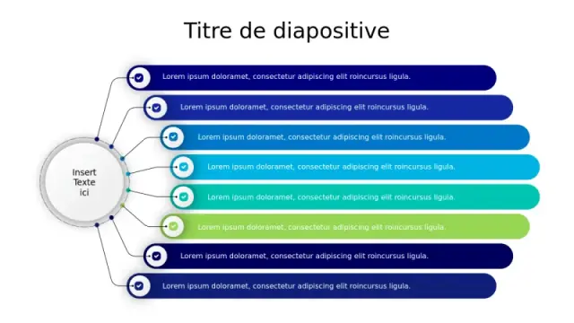 Diagramme de ramification à 8 points avec hub â€¦ | PPT Design