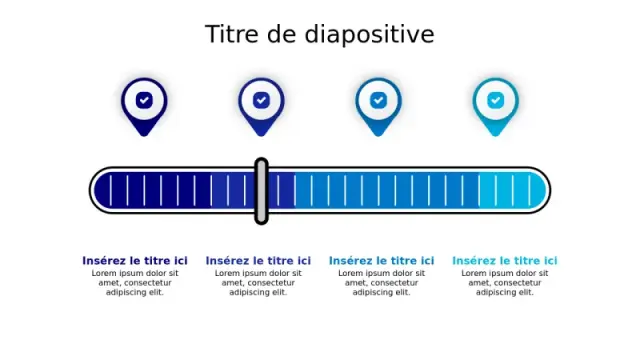 Barre de Suivi de Progrès des Jalons à 4 Points | PPT Design