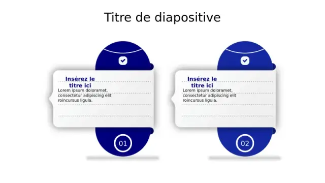 Infographie Badge de Validation à Deux Points | PPT Design