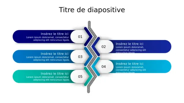 Infographie Feuille de Route de Processus Zigzâ€¦ | PPT Design