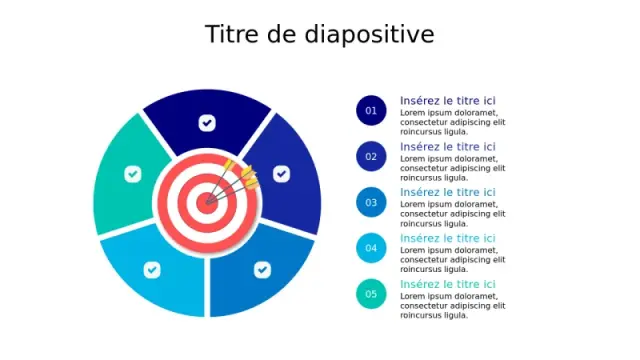 Infographie Circulaire des Objectifs en 5 Étapâ€¦ | PPT Design