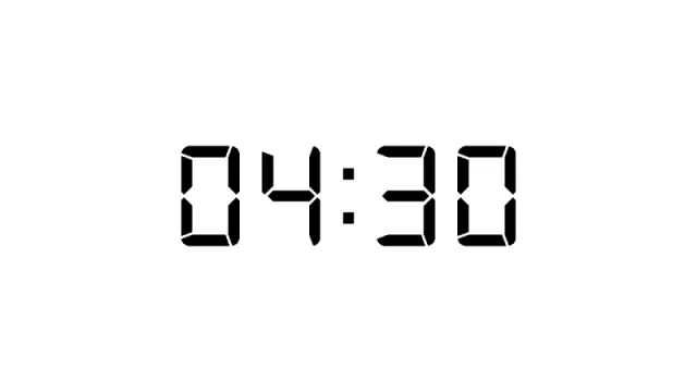 디지털 시계 4분 30초 타이머 | 타이머 | PPT Design