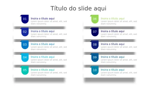 Layout de Agenda com Emblemas de Escudo em Dez Pontos