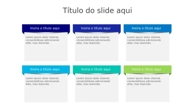Layout de Grade com Balões de Fala em Seis Pon… | PPT Design