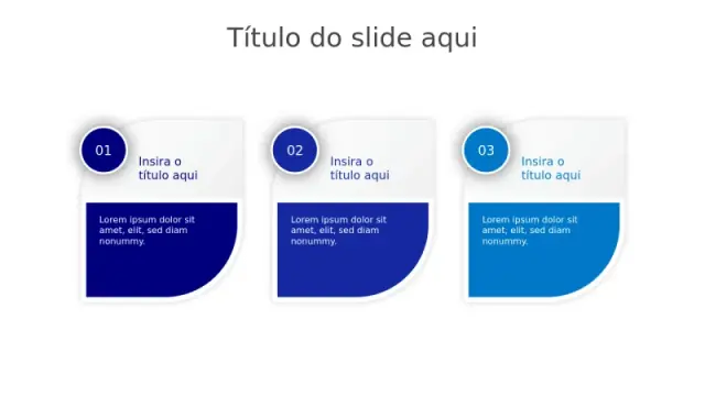 Layout de Cartão Curvado com Três Pontos