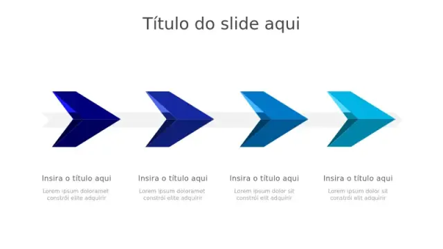 Sequência de Fluxo de Processo com Setas em 4 â€¦ | PPT Design