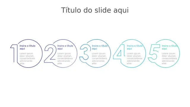 Layout Circular Numerado de Processo Sequencial | PPT Design