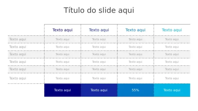 Modelos PowerPoint de Tabelas | Slides de Tabelas gratuitos | PPT Design