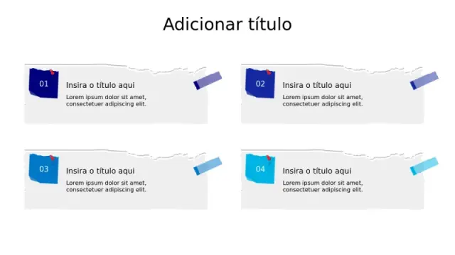 Layout de Grade de Notas Adesivas em Papel Rasg… | PPT Design