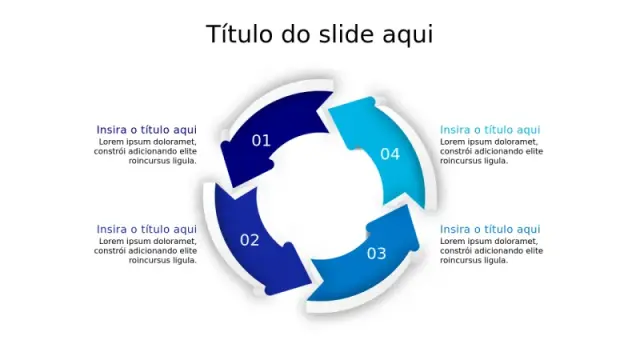 Infográfico de Ciclo de Processo em 4 Etapas | PPT Design