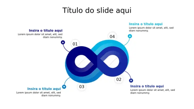 Diagrama de Processo em Loop Infinito de 4 Pon… | PPT Design