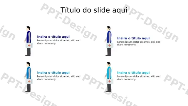 Layout de Infográfico em Grade com Quatro Médic… | PPT Design