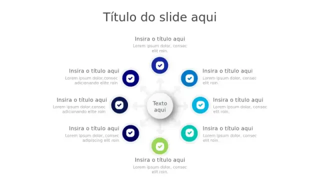 Fluxo de Processo Circular de Marca de Seleção em 8 Pontos