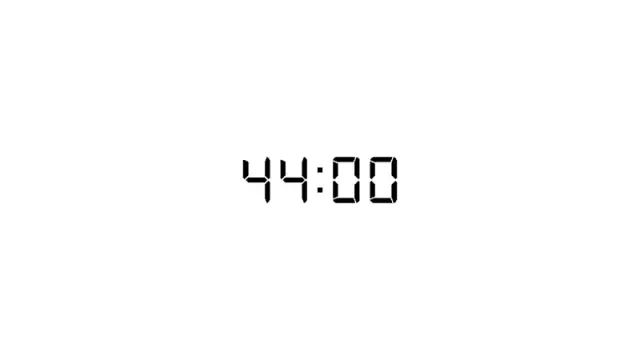 44 分钟数字时钟计时器显示 | Timer | PPT Design