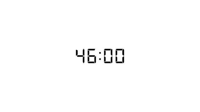 46 分钟数字倒计时计时器 | Timer | PPT Design